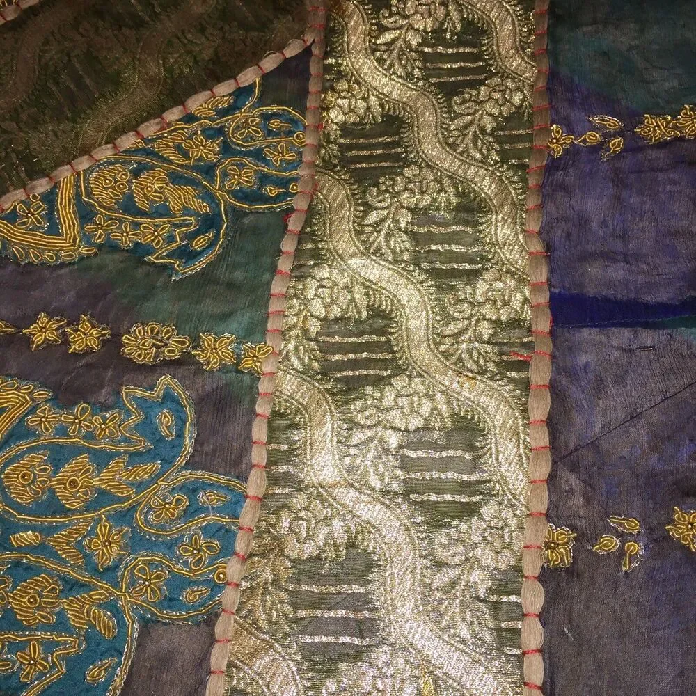 Indian / Indonesian Blanket/ Rug/ Wall ? 92”L x 74” W READ